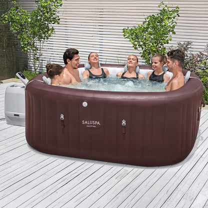 Bestway SaluSpa Maldives 5-7 Person Energy-Efficient HydroJet Inflatable Hot Tub