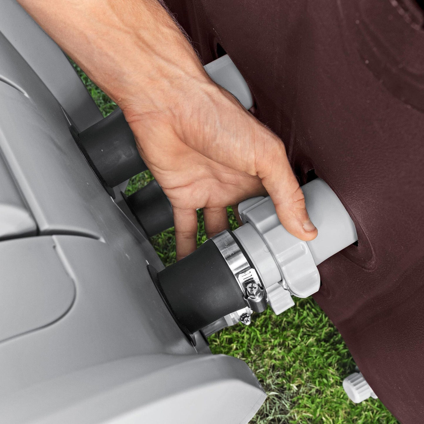 Bestway SaluSpa Maldives 5-7 Person Energy-Efficient HydroJet Inflatable Hot Tub