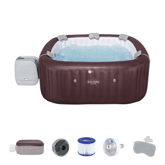 Bestway SaluSpa Maldives 5-7 Person Energy-Efficient HydroJet Inflatable Hot Tub
