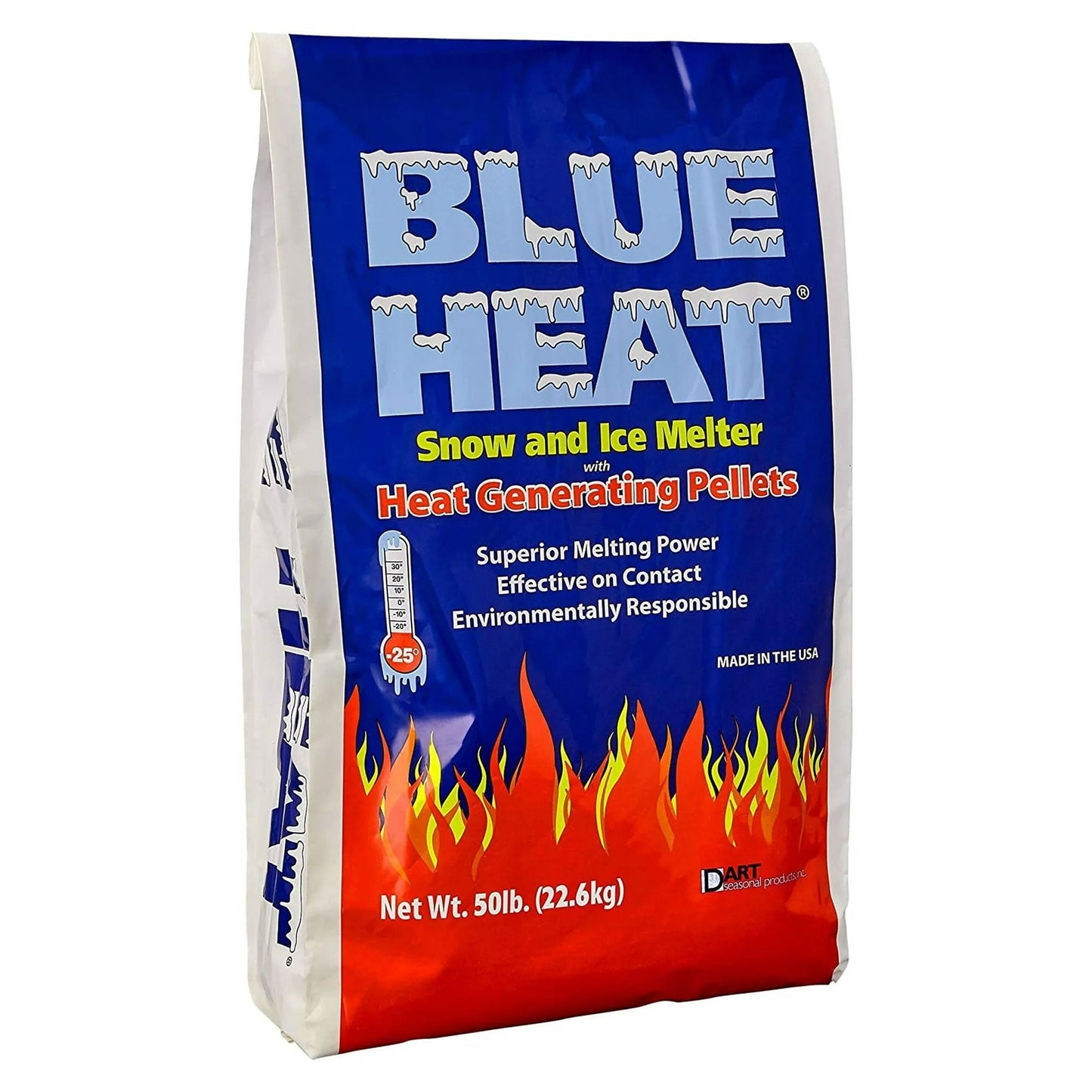 Snow Joe Blue Heat Snow & Ice Melter, Heat Pellet, Non-Staining, 20 lb, AZ-BH-20
