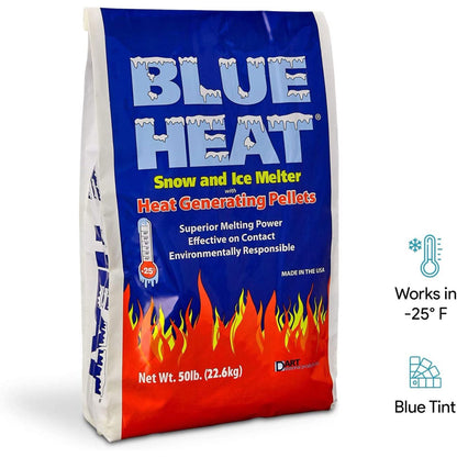 Snow Joe Blue Heat Snow & Ice Melter, Heat Pellet, Non-Staining, 20 lb, AZ-BH-20