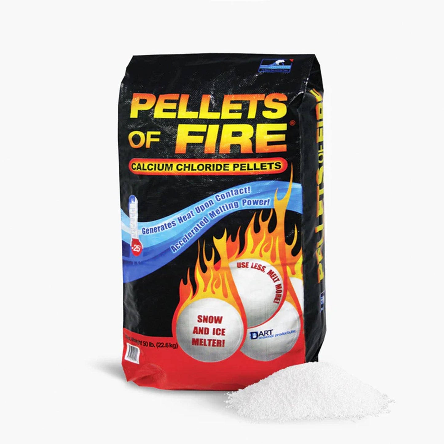Snow Joe Pellets of Fire Ice Melt for Driveways and Sidewalks, 50 lbs, AZ-PF-50