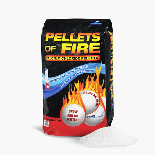 Snow Joe Pellets of Fire Ice Melt for Driveways and Sidewalks, 50 lbs, AZ-PF-50