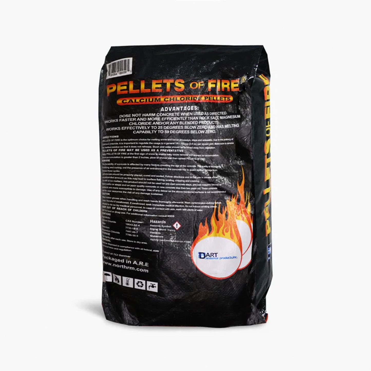 Snow Joe Pellets of Fire Ice Melt for Driveways and Sidewalks, 50 lbs, AZ-PF-50