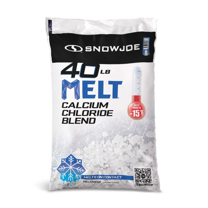 Snow Joe Calcium Chloride Blend Deicer & Snow Removal, 40 Pound Bag, MELT40ESB