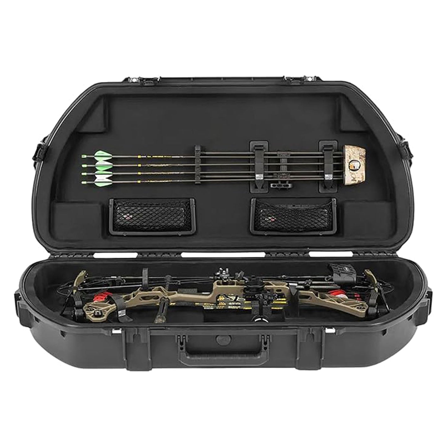 SKB Hard Protective Storage Case, Archery Bow & Arrow iSeries Shaped Case, Black