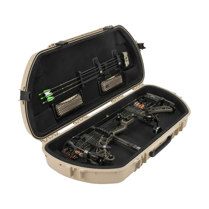 SKB Hard Protective Storage Case, Archery Bow & Arrow iSeries Shaped Case, Tan