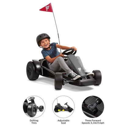 Radio Flyer 36V Battery-Powered Kids Electric Go-Kart, Grey - Find Fresh Goods