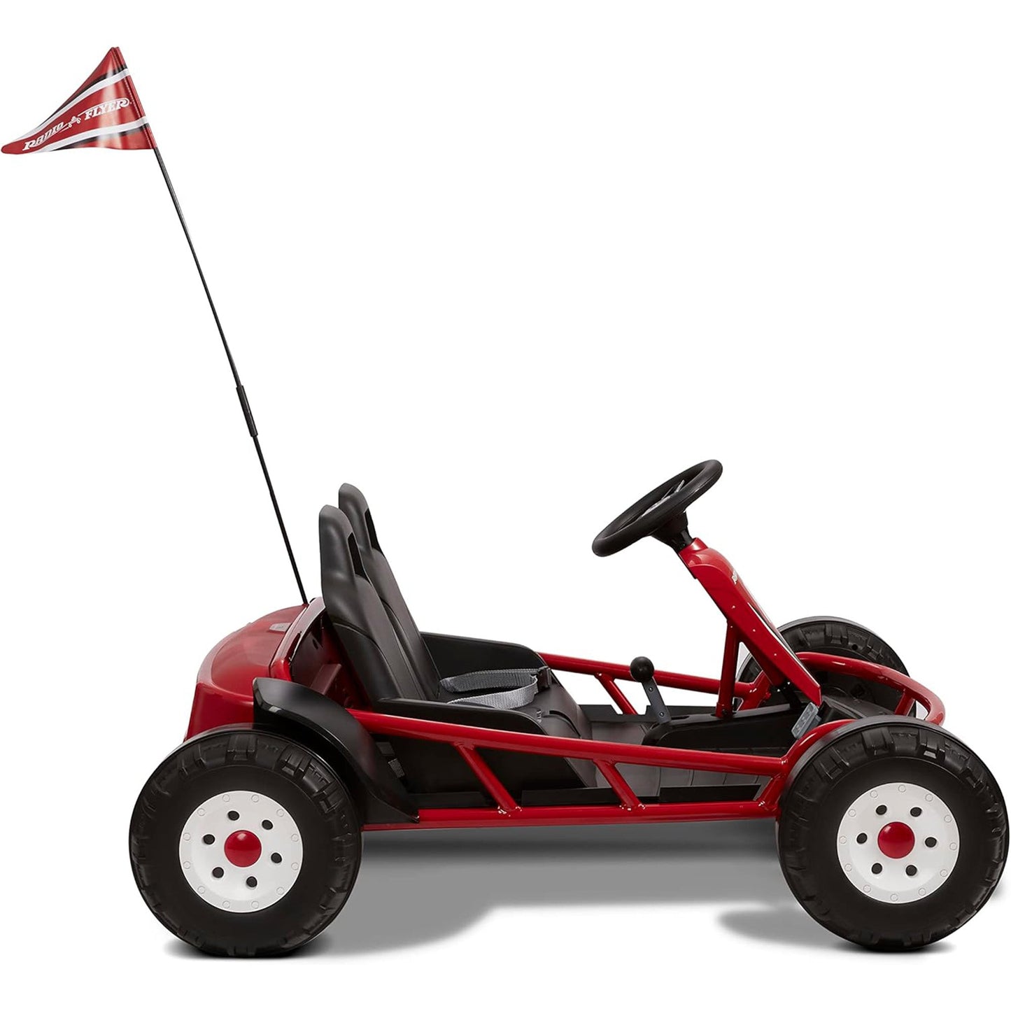 Radio Flyer Ultimate 24 Volt Electric Go-Kart for Kids Ages 3-8, 2-Seater, Red - Find Fresh Goods