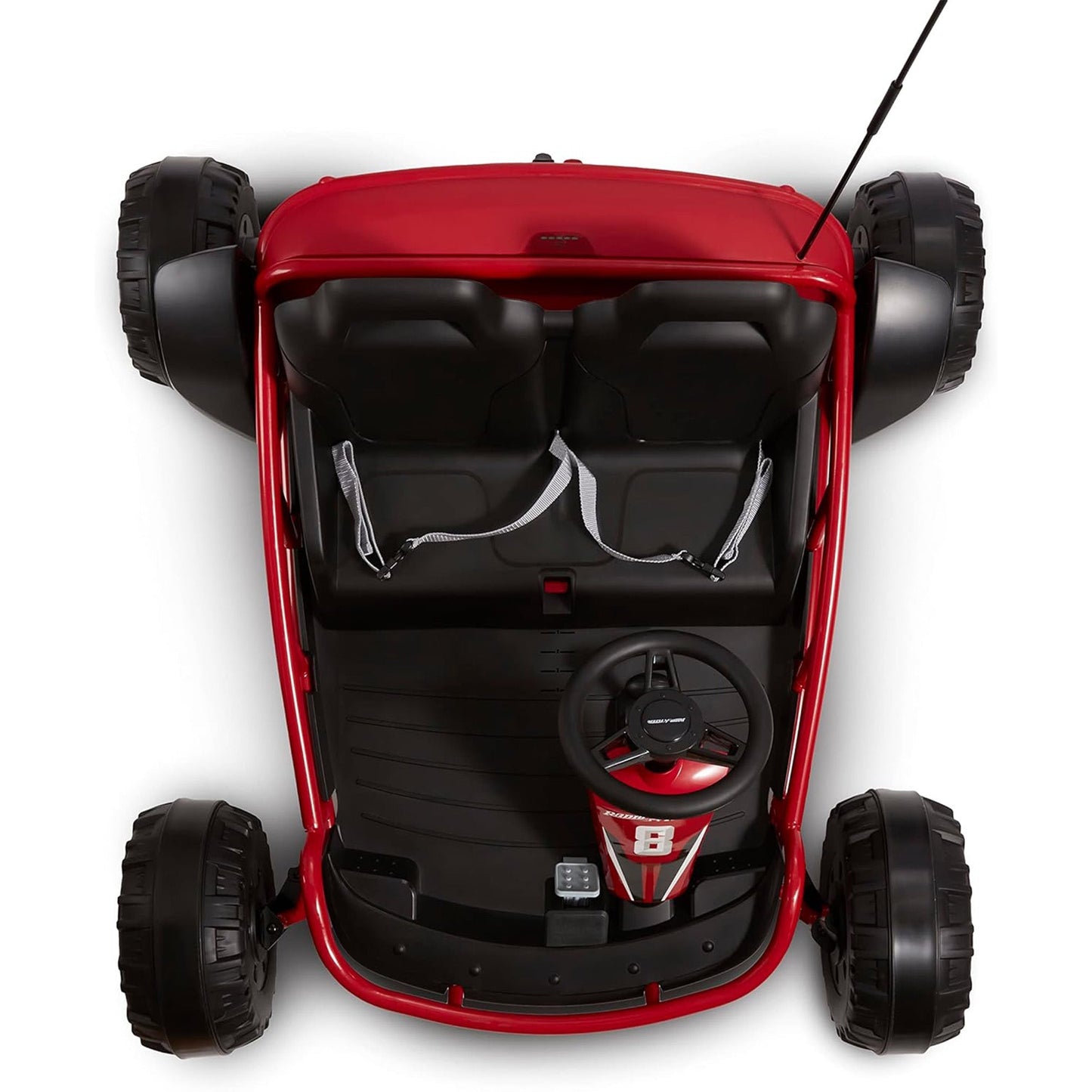 Radio Flyer Ultimate 24 Volt Electric Go-Kart for Kids Ages 3-8, 2-Seater, Red - Find Fresh Goods