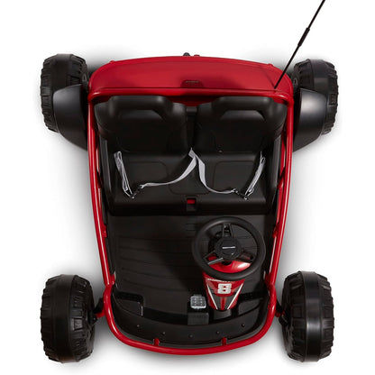 Radio Flyer Ultimate 24 Volt Electric Go-Kart for Kids Ages 3-8, 2-Seater, Red - Find Fresh Goods