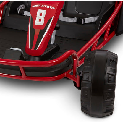 Radio Flyer Ultimate 24 Volt Electric Go-Kart for Kids Ages 3-8, 2-Seater, Red - Find Fresh Goods