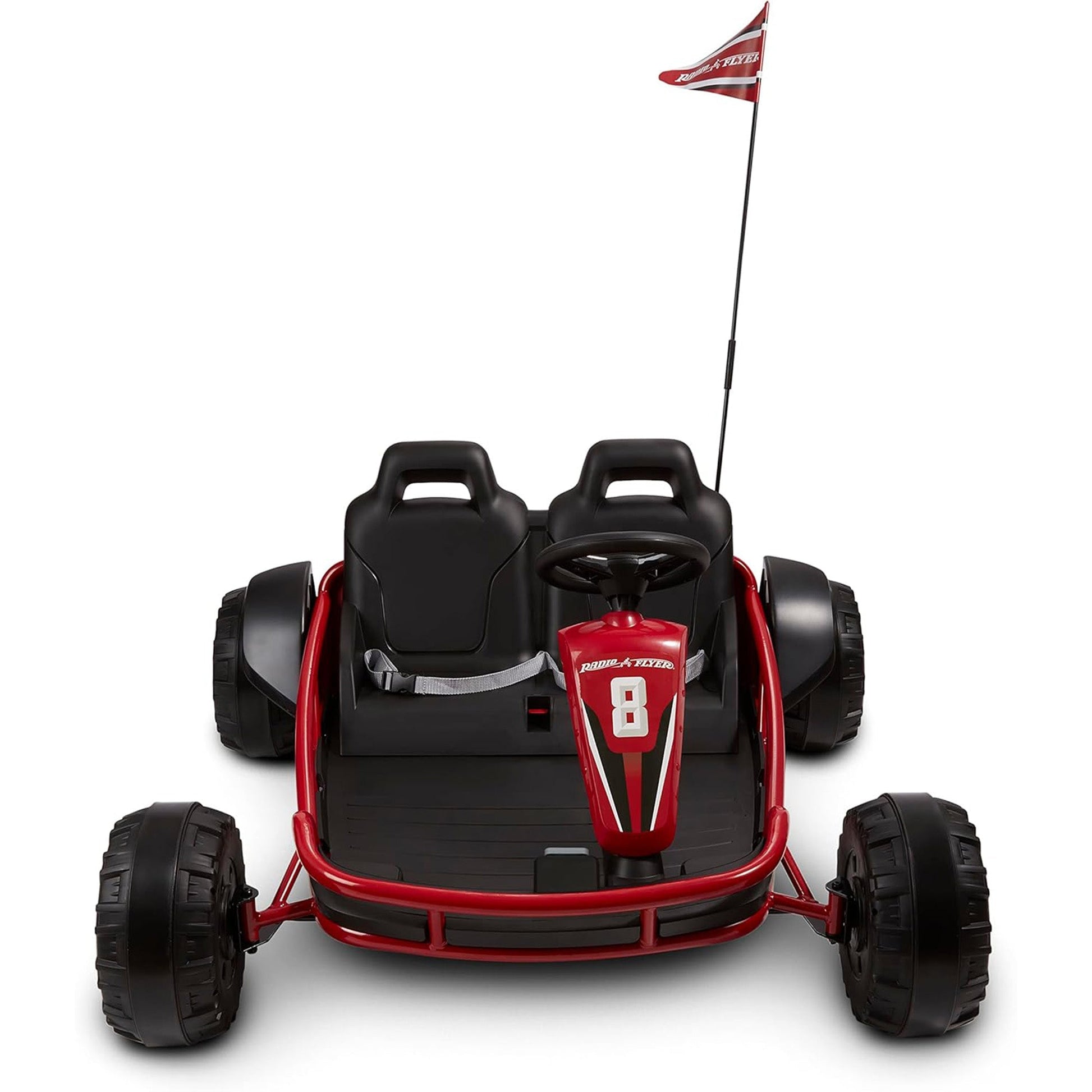 Radio Flyer Ultimate 24 Volt Electric Go-Kart for Kids Ages 3-8, 2-Seater, Red - Find Fresh Goods