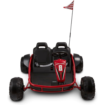 Radio Flyer Ultimate 24 Volt Electric Go-Kart for Kids Ages 3-8, 2-Seater, Red - Find Fresh Goods