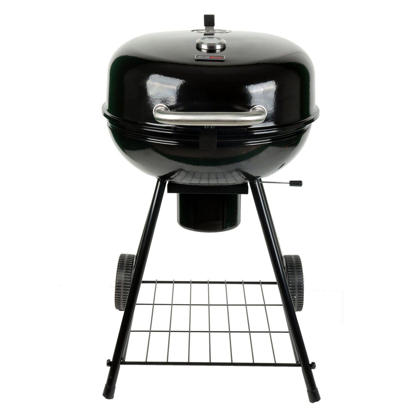 Grill Boss 22" Kettle Charcoal Grill, Porcelain Lid, Large Cooking Area, Black