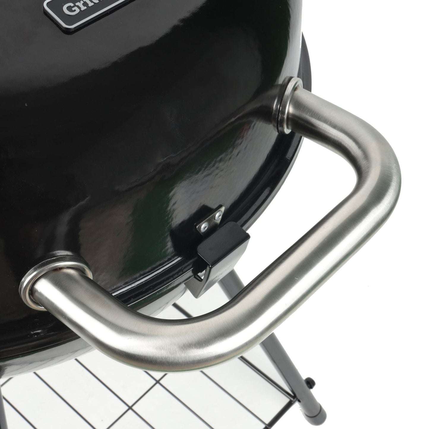 Grill Boss 22" Kettle Charcoal Grill, Porcelain Lid, Large Cooking Area, Black