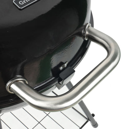 Grill Boss 22" Kettle Charcoal Grill, Porcelain Lid, Large Cooking Area, Black