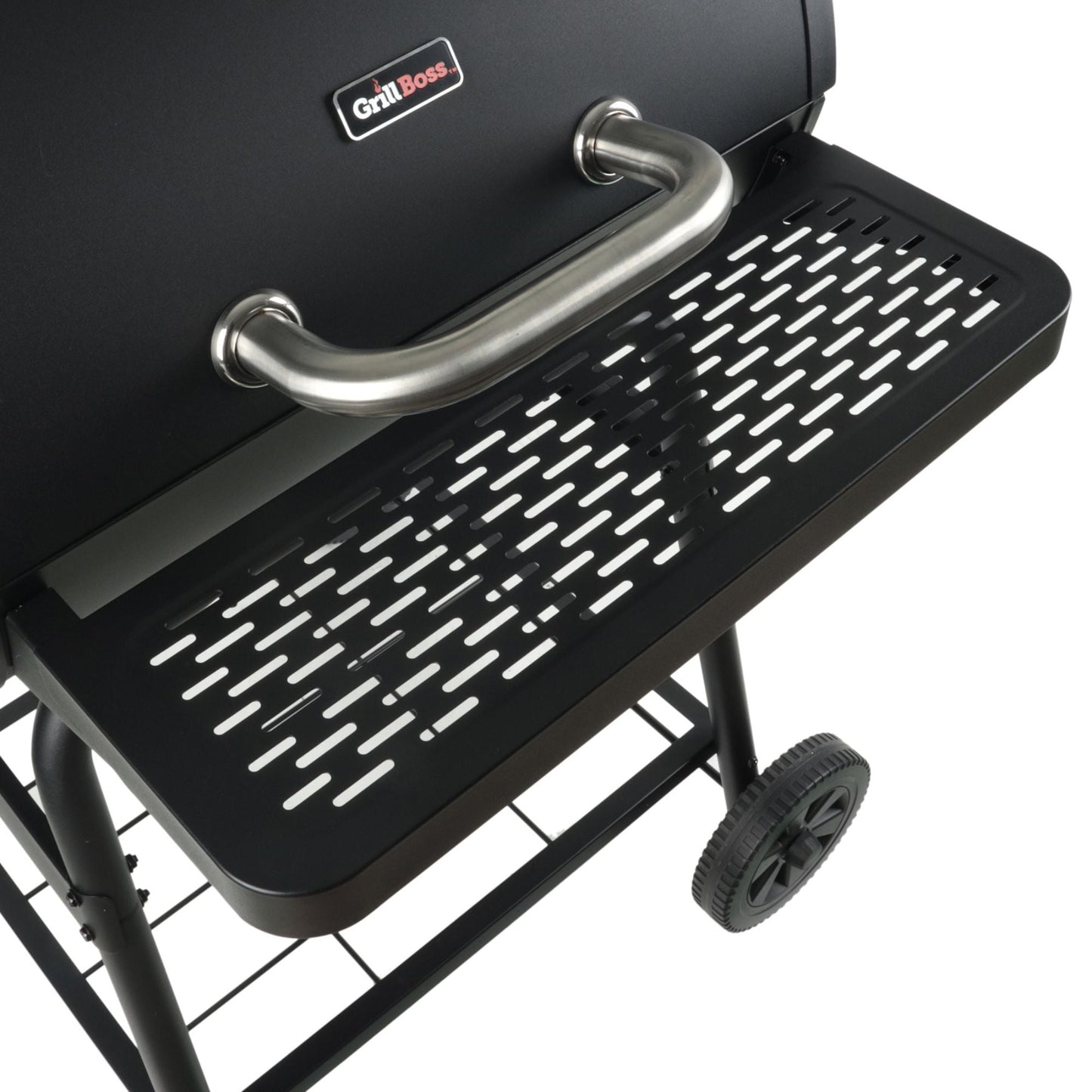 Grill Boss 23" Charcoal Barrel Grill, Adjustable Grate Large Cooking Area, Black