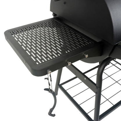 Grill Boss 23" Charcoal Barrel Grill, Adjustable Grate Large Cooking Area, Black