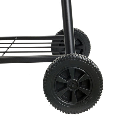 Grill Boss 30" Charcoal Barrel Grill, Adjustable Grate Large Cooking Area, Black