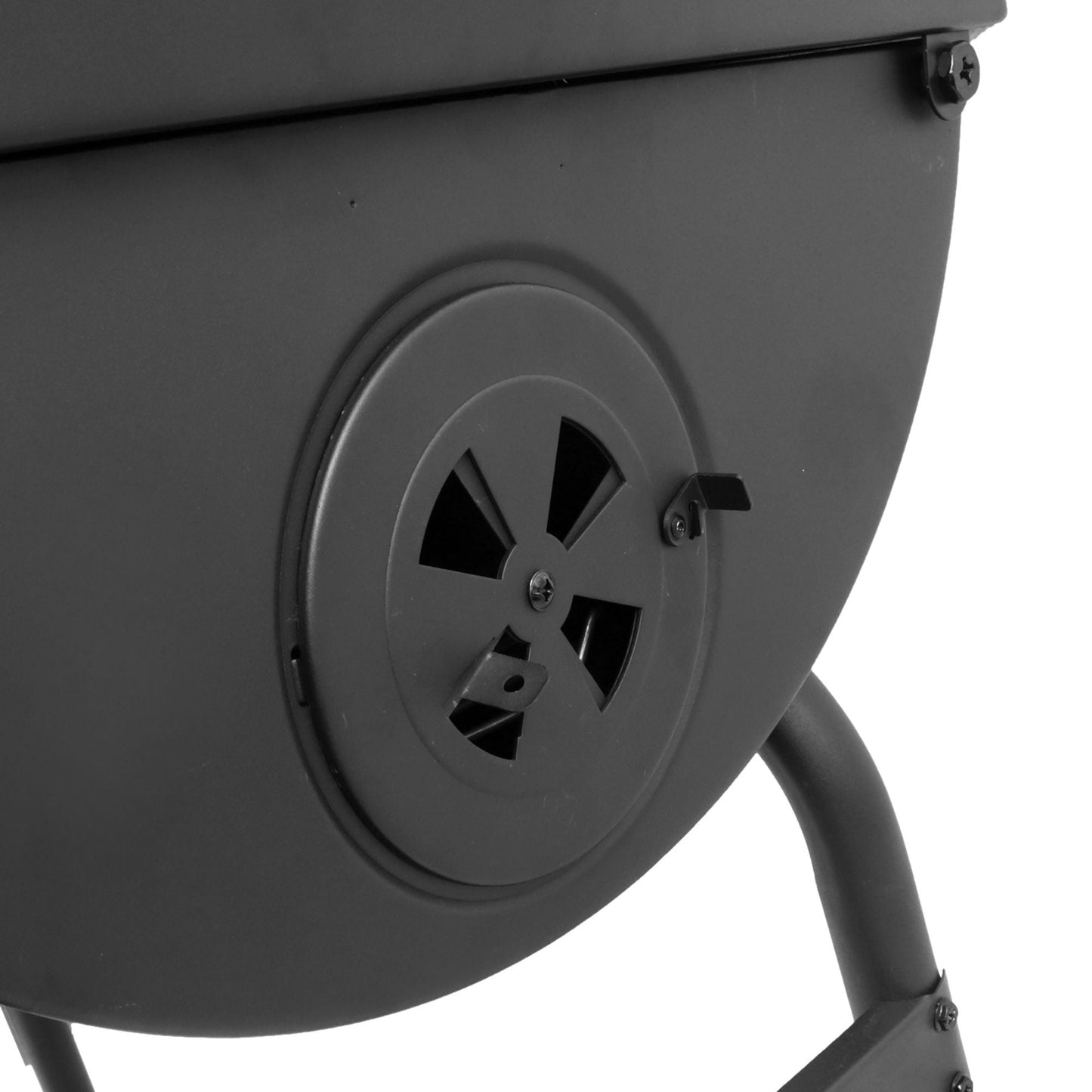 Grill Boss 30" Charcoal Barrel Grill, Adjustable Grate Large Cooking Area, Black