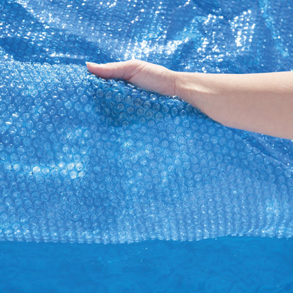 Bestway Round Solar Pool Cover for 10’ Round Above Ground Swimming Pools, Blue