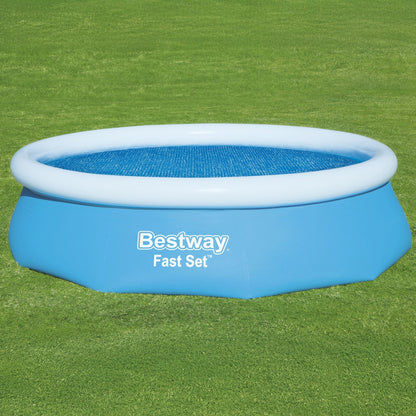 Bestway Round Solar Pool Cover for 10’ Round Above Ground Swimming Pools, Blue