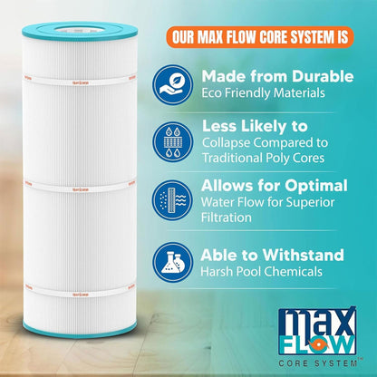 Hurricane 6 Pack HF4401-02M Elite Aseptic Pool Spa Filter Cartridge Replacement