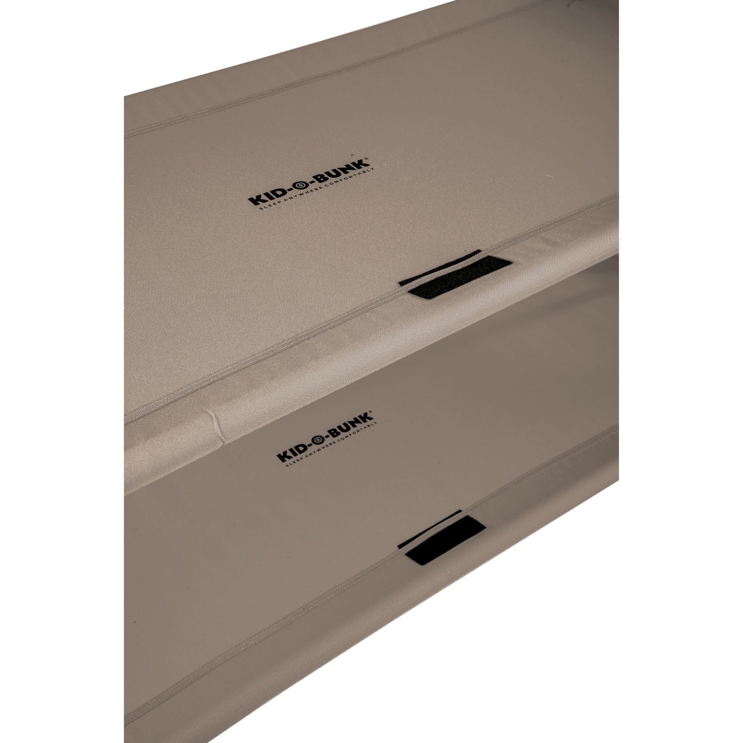 Disc-O-Bed Youth Double Cot Kid-O-Bunk w/ 200 Pound Capacity & Carry Bags, Tan