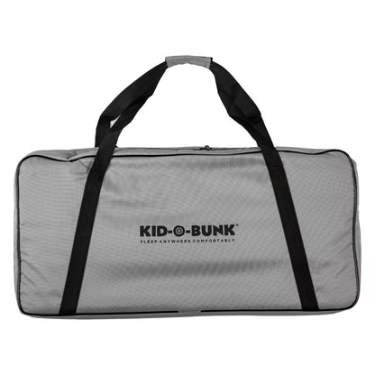 Disc-O-Bed Youth Single Cot Kid-O-Bed with Storage Organizer & Carry Bag, Grey