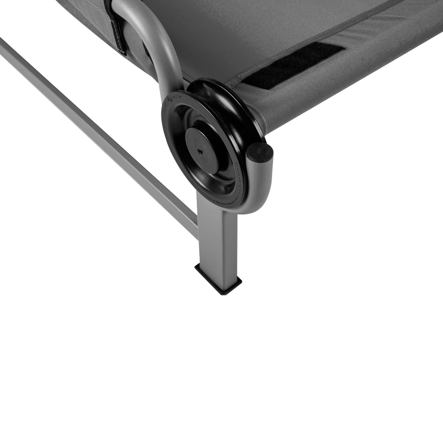 Disc-O-Bed Youth Single Cot Kid-O-Bed with Storage Organizer & Carry Bag, Grey