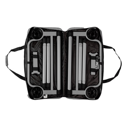 Disc-O-Bed Youth Single Cot Kid-O-Bed with Storage Organizer & Carry Bag, Black