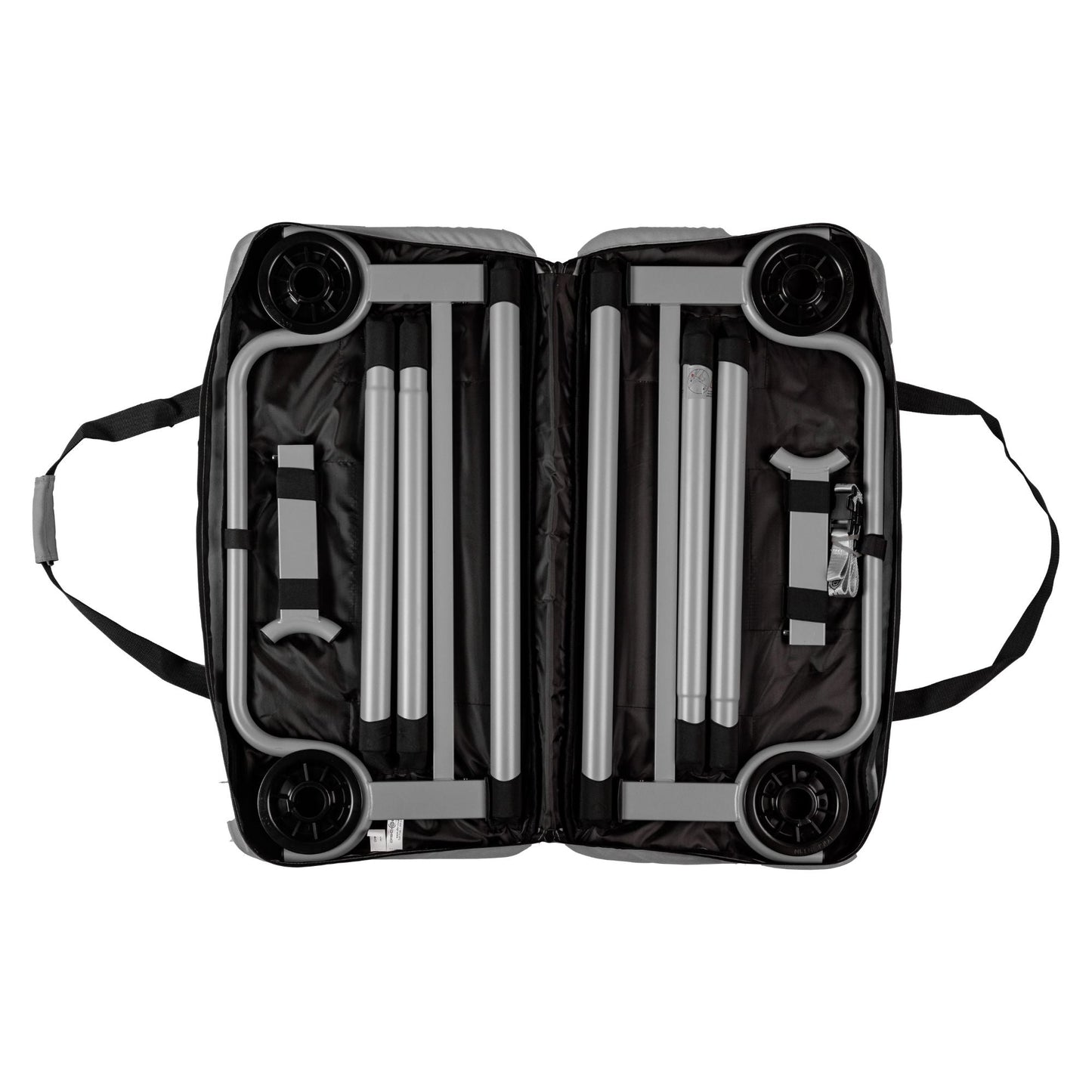 Disc-O-Bed Youth Single Cot Kid-O-Bed with Storage Organizer & Carry Bag, Red