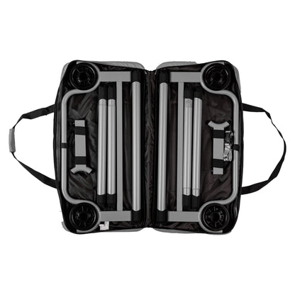 Disc-O-Bed Youth Single Cot Kid-O-Bed with Storage Organizer & Carry Bag, Red