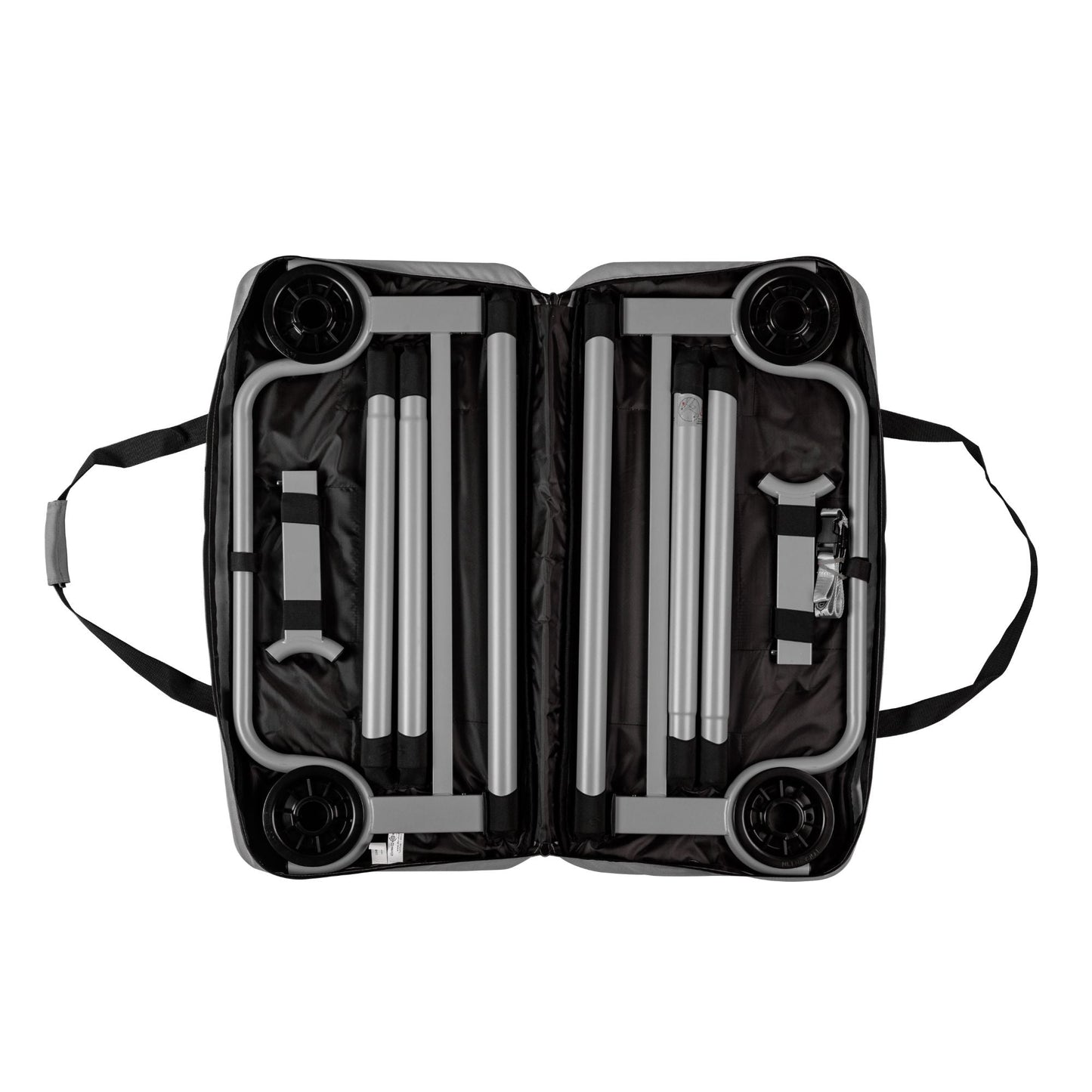 Disc-O-Bed Youth Single Cot Kid-O-Bed with Storage Organizer & Carry Bag, Navy