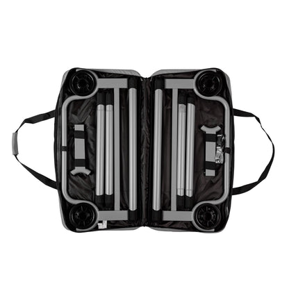 Disc-O-Bed Youth Single Cot Kid-O-Bed with Storage Organizer & Carry Bag, Navy