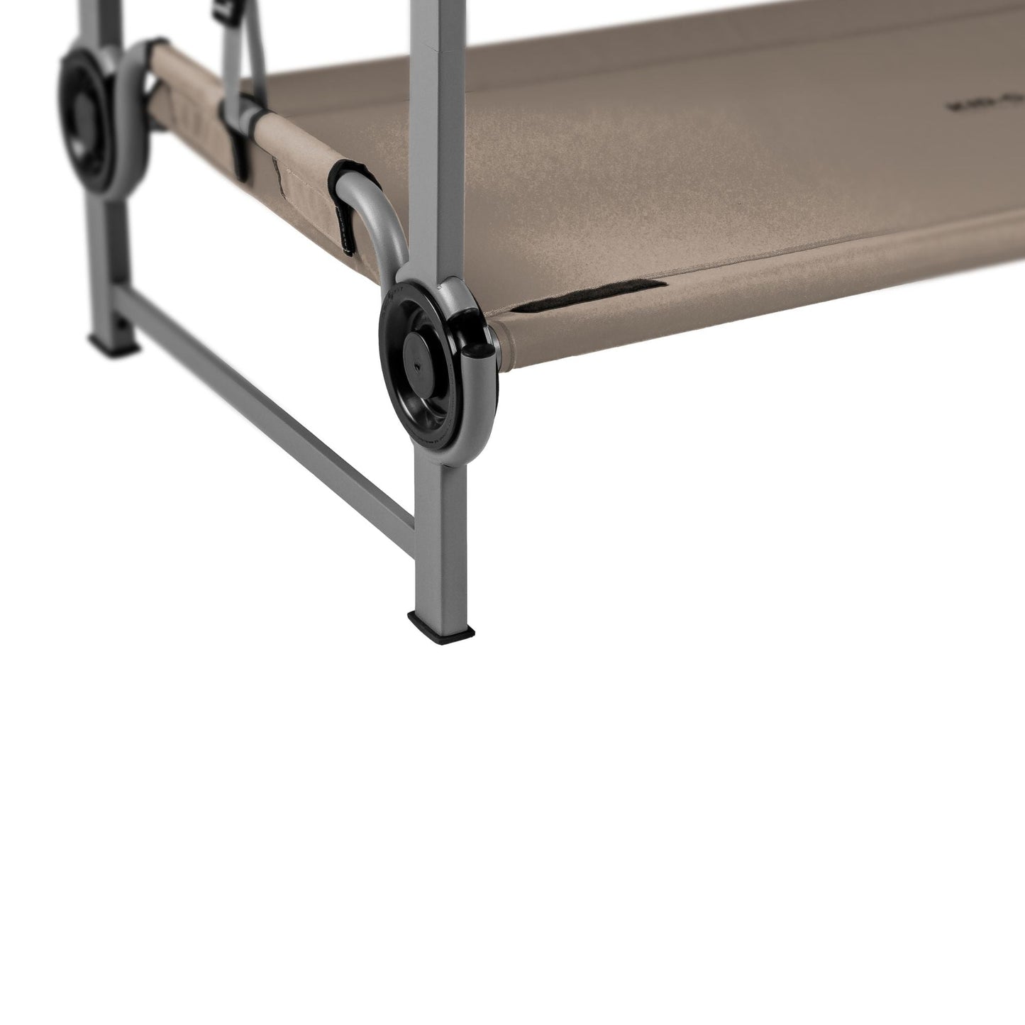 Disc-O-Bed Youth Single Cot Kid-O-Bed with Storage Organizer & Carry Bag, Tan