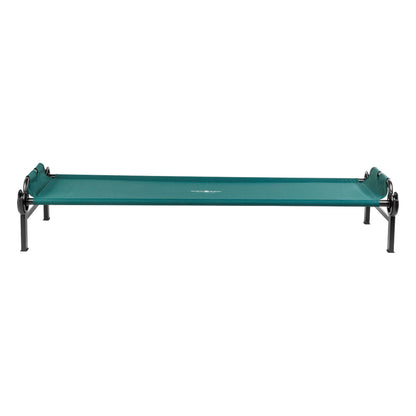 Disc-O-Bed Single Cot, Portable Sleep Solution for Tents & Cabins, Green, Large