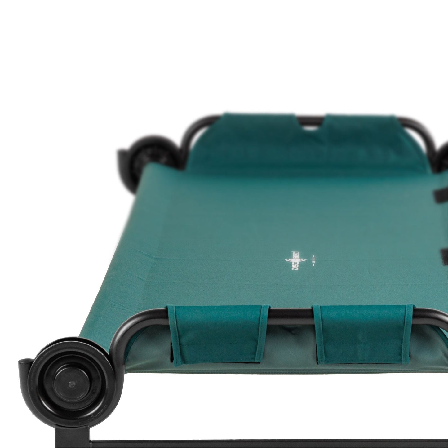 Disc-O-Bed Single Cot, Portable Sleep Solution for Tents & Cabins, Green, Large
