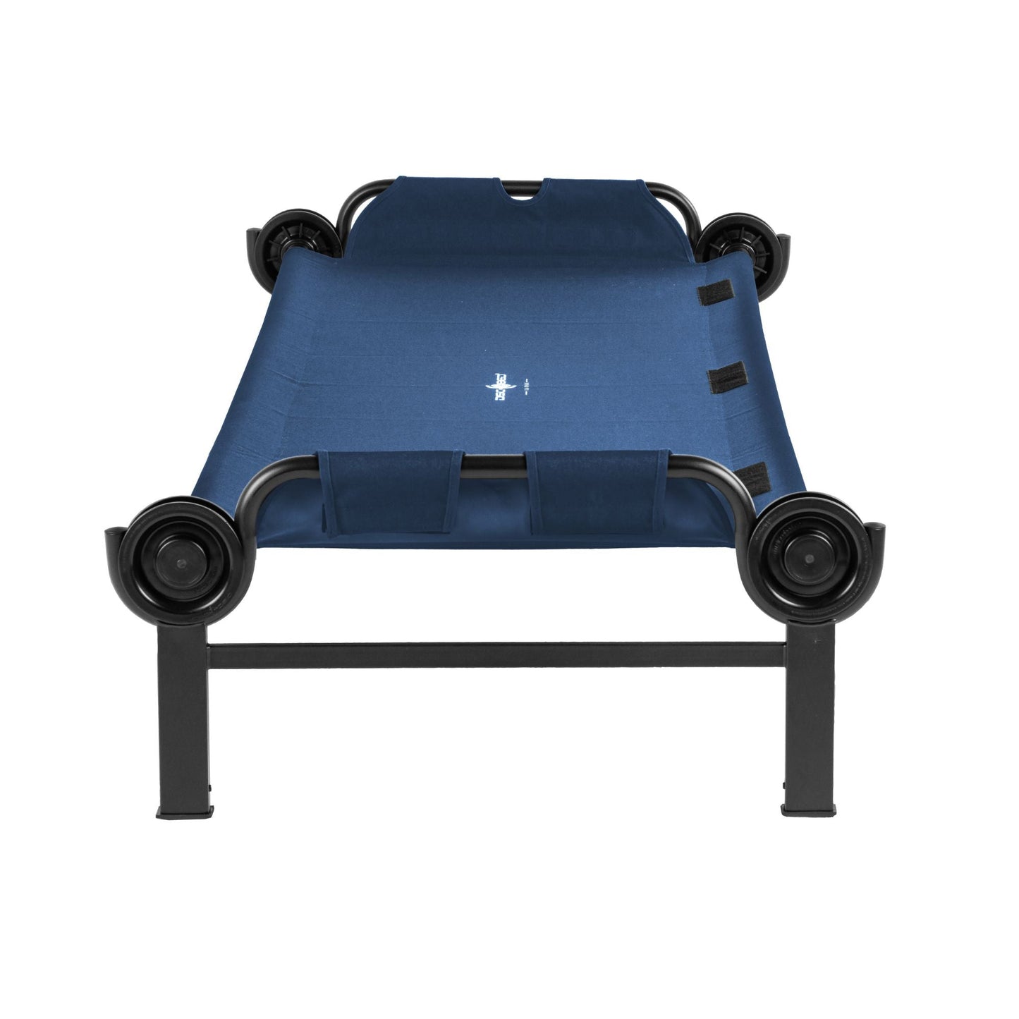 Disc-O-Bed Single Cot, Portable Sleep Solution for Tents & Cabins, Navy, Large