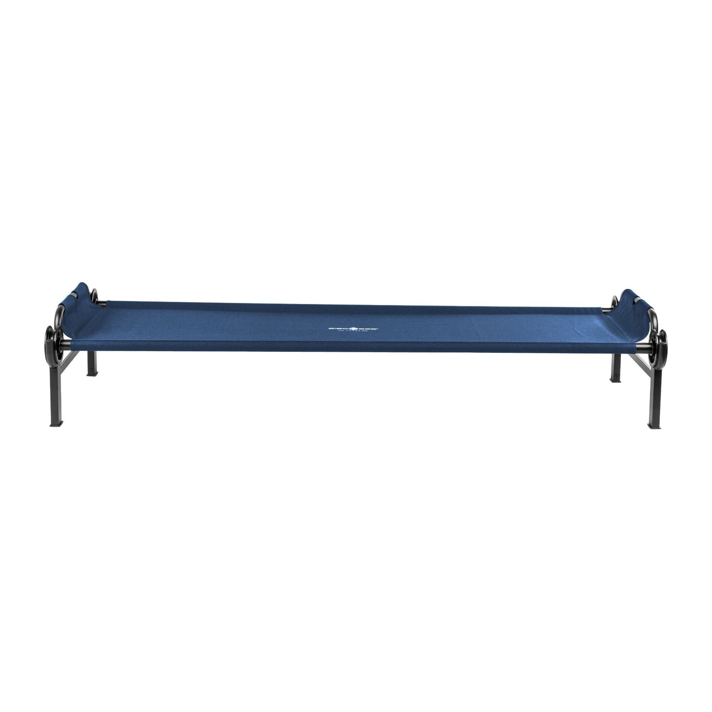 Disc-O-Bed Single Cot, Portable Sleep Solution for Tents & Cabins, Navy, Large