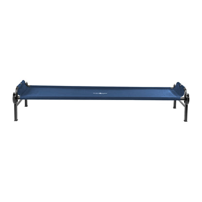Disc-O-Bed Single Cot, Portable Sleep Solution for Tents & Cabins, Navy, Large