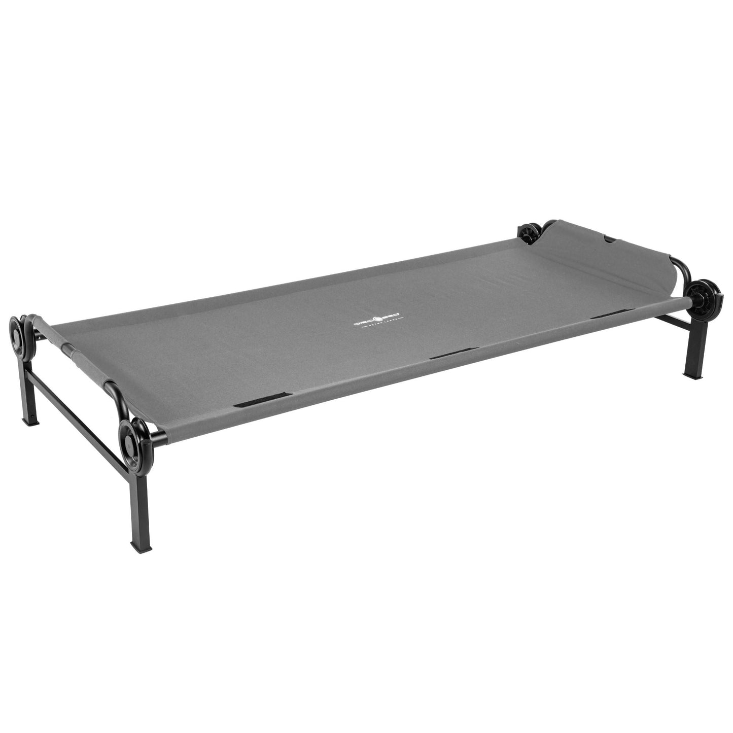 Disc-O-Bed Single Cot, Portable Sleep Solution for Tents & Cabins, Grey, XL