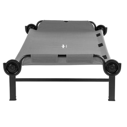 Disc-O-Bed Single Cot, Portable Sleep Solution for Tents & Cabins, Grey, XL