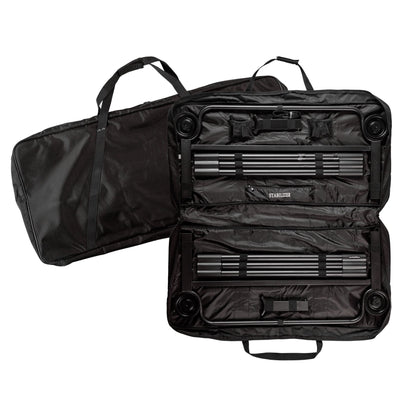 Disc-O-Bed 2XL Outdoor Convertible 2 Person Portable Camping Bunking Cots, Black