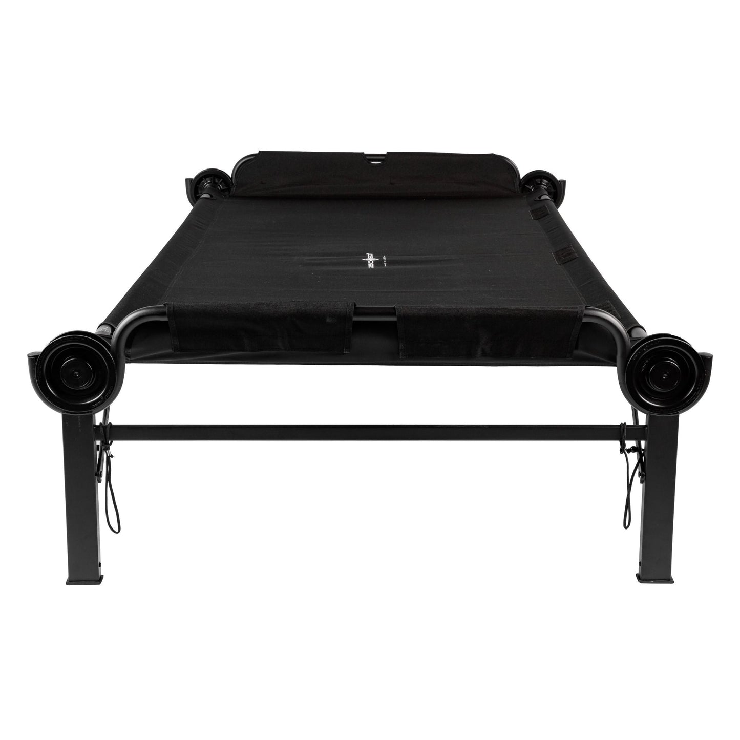Disc-O-Bed Single Cot, Portable Sleep Solution for Tents, Cabins, Black, 2XL