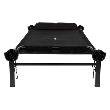 Disc-O-Bed Single Cot, Portable Sleep Solution for Tents, Cabins, Black, 2XL
