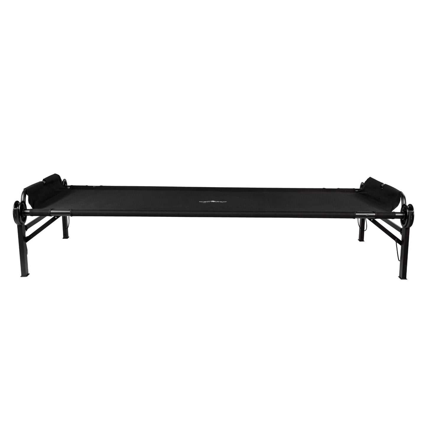 Disc-O-Bed Single Cot, Portable Sleep Solution for Tents, Cabins, Black, 2XL