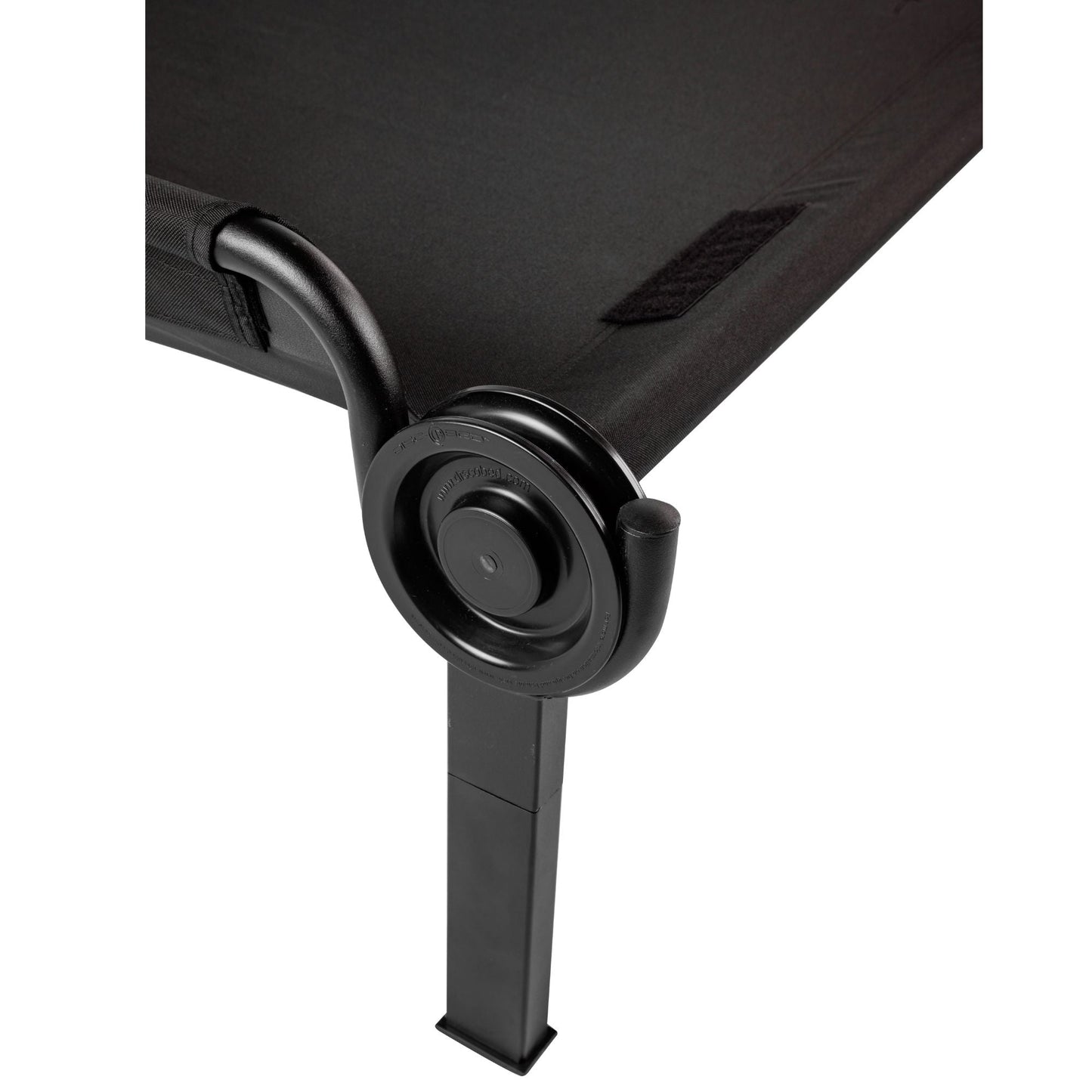 Disc-O-Bed Single Cot, Portable Sleep Solution for Tents, Cabins, Black, 2XL