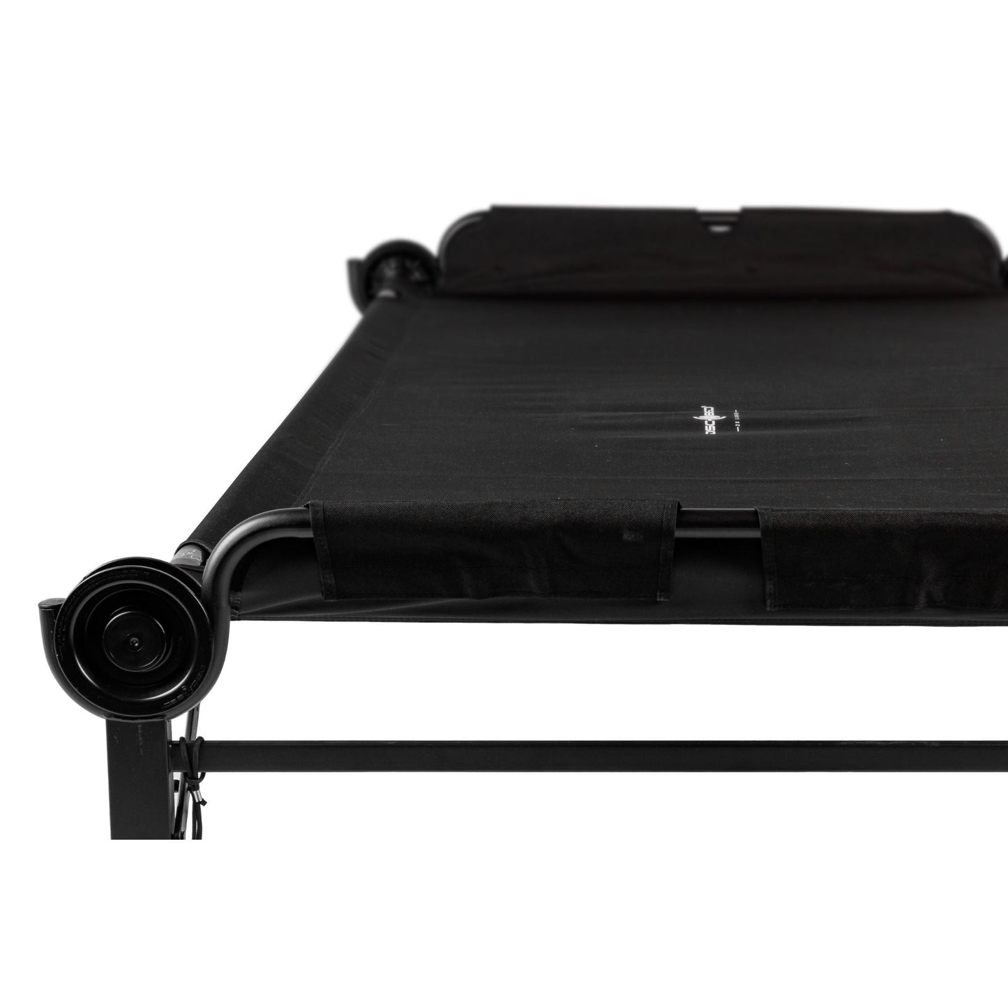 Disc-O-Bed Single Cot, Portable Sleep Solution for Tents, Cabins, Black, 2XL